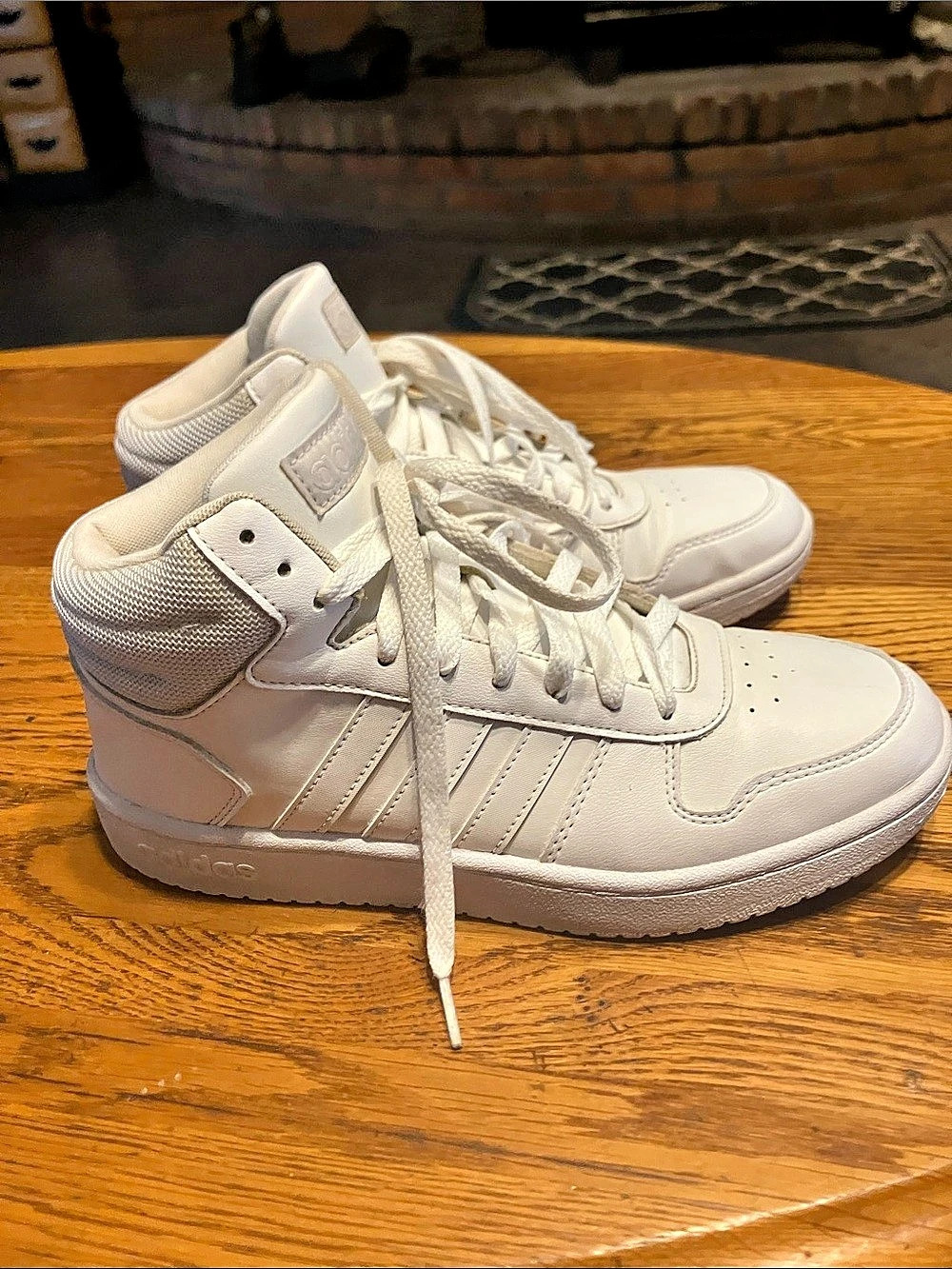 adidas Hoops 2.0 Mid Shoes White High-Top Sneakers